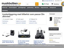 Tablet Screenshot of musikbutiken.se